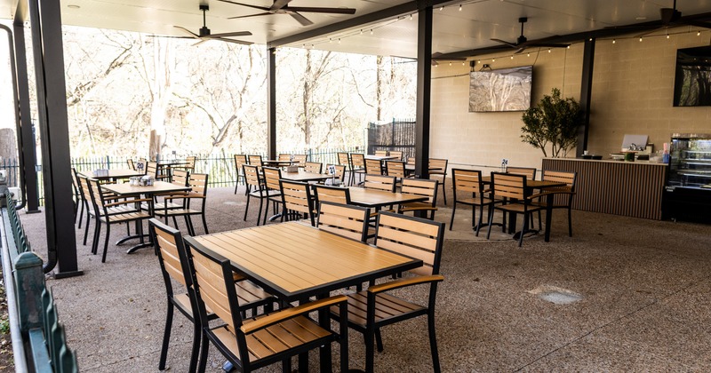 Balcony, dining area