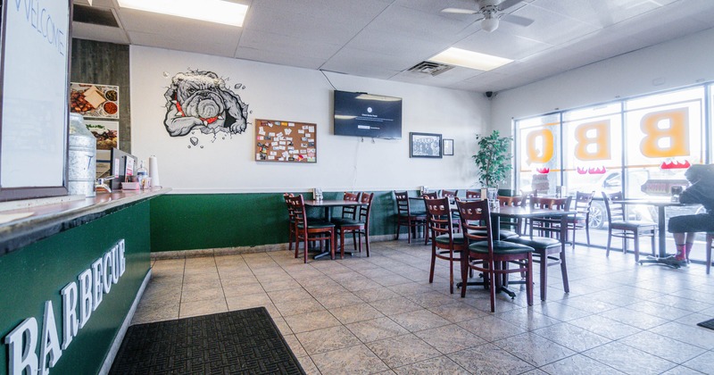 Interior seating area