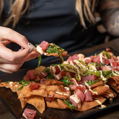 Tuna Poke Nachos