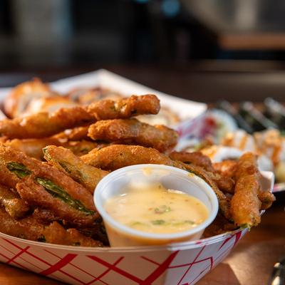 Tempura Fried Fresh Green Beans.