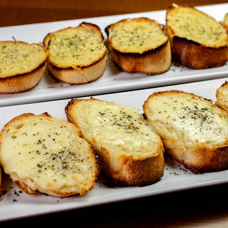 Garlic bread with cheese photo