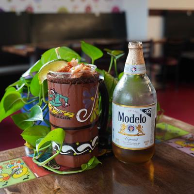 Michelada and Modelo beer img