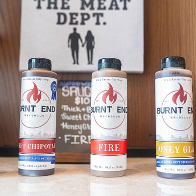Various Burnt End sauces.