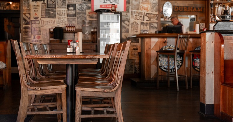 Dining table close-up