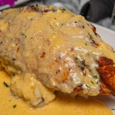 Stuffed chicken.