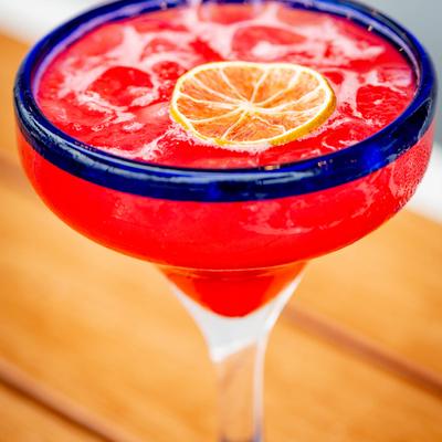 Strawberry margarita cocktail
