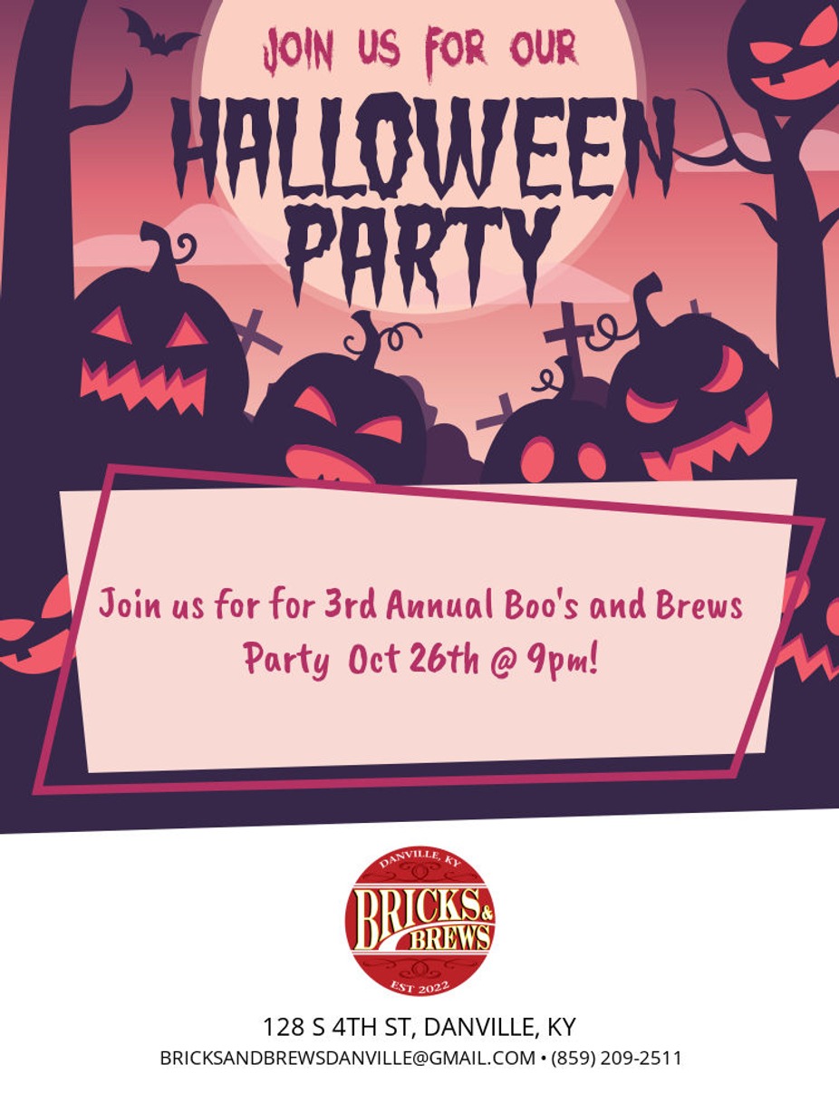 Boo's & Brews Halloween bash event photo