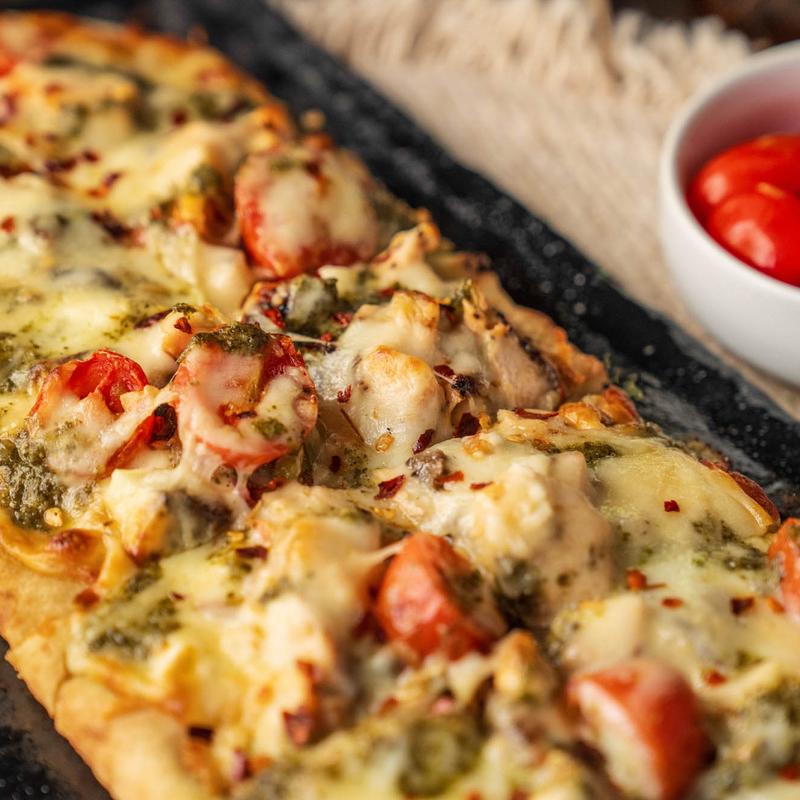 Salmon Deluxe Pizza photo