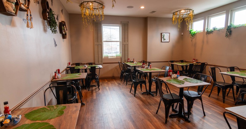 Interior, dining area