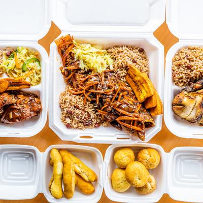 Different dishes grouped together