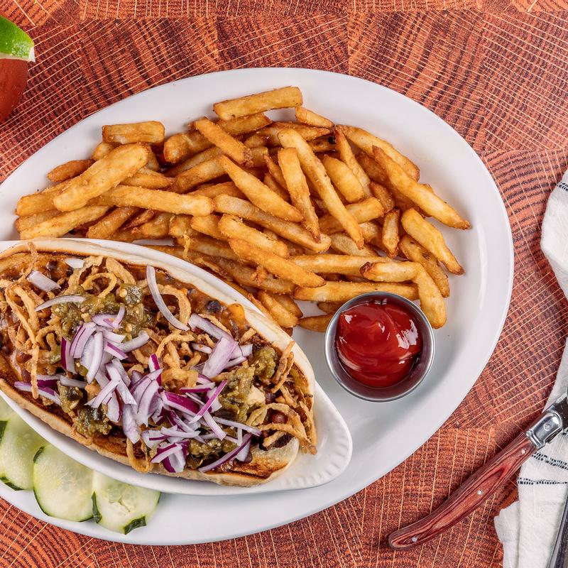 Bacon-Wrapped Chili Dog photo