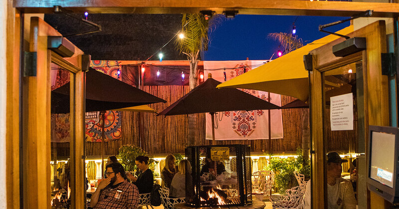 Exterior, guests enjoying their time