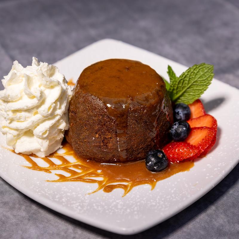 Sticky Toffee Pudding with Fresh Whipped Cream photo