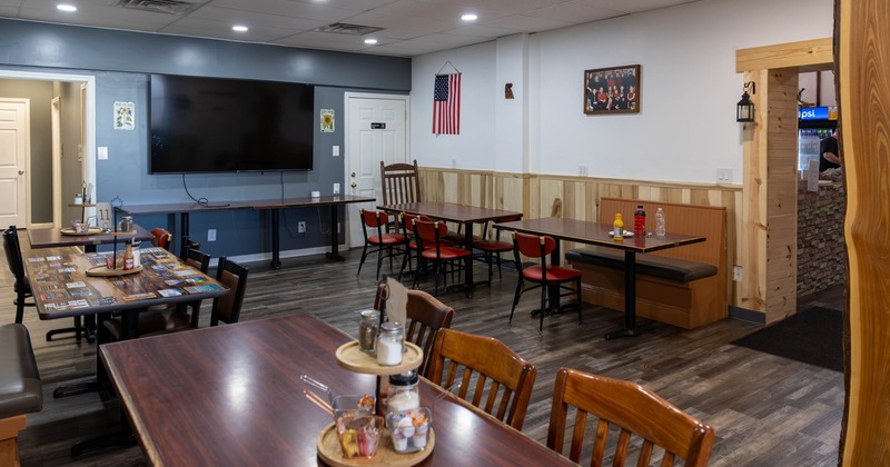 Interior, seating area