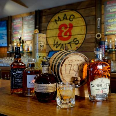 Assorted whisky and bourbon