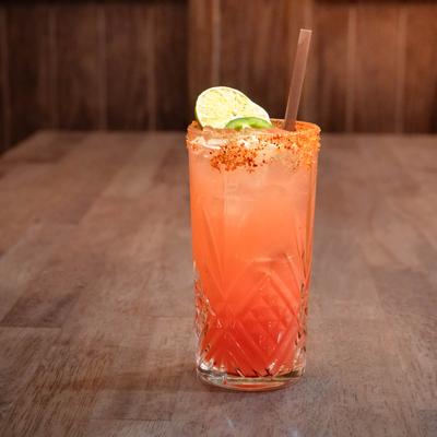 A spicy margarita cocktail.