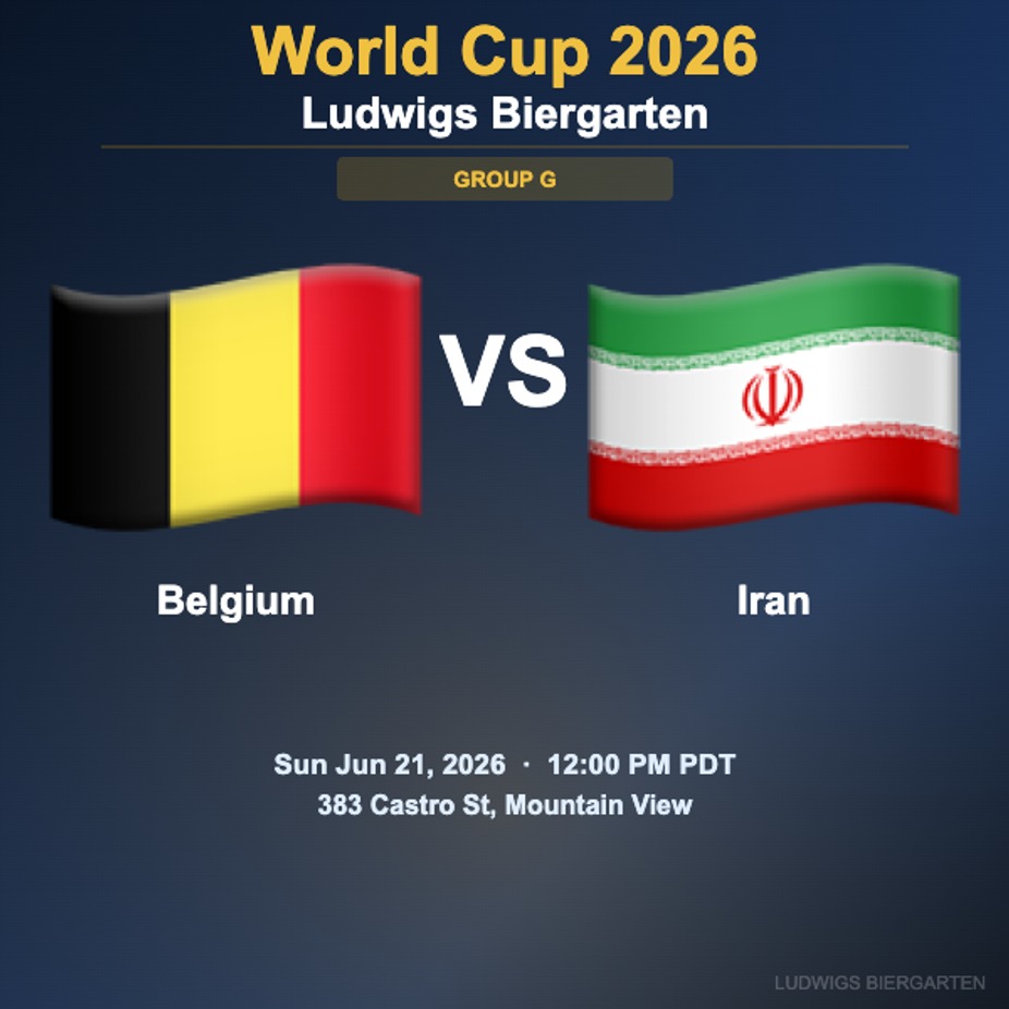 World Cup 2026: Belgium vs Iran | Group G event photo