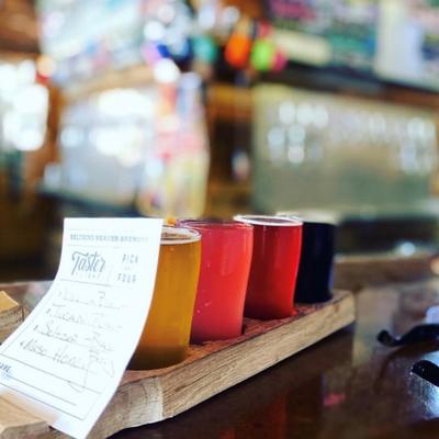 Tasting Flight at the bar
