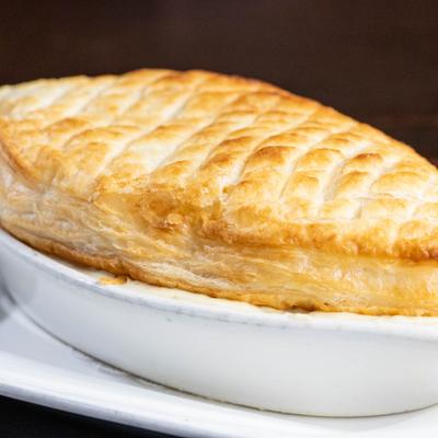 Chicken Pot Pie, close-up.