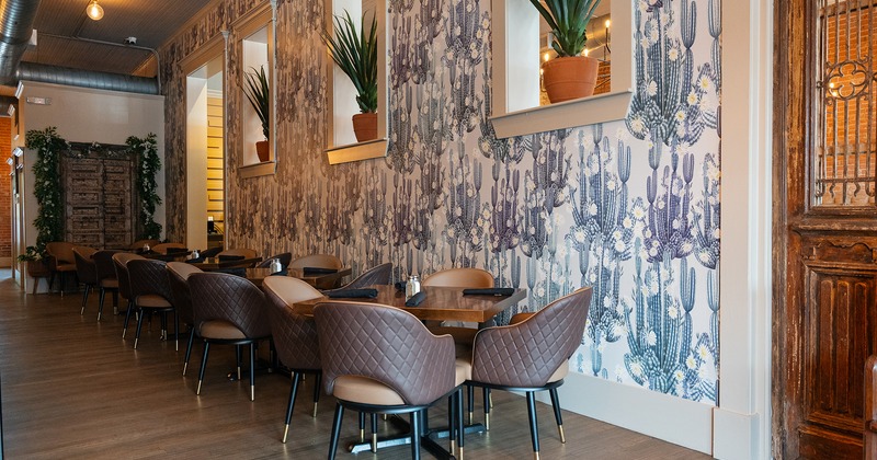 Cozy interior dining area