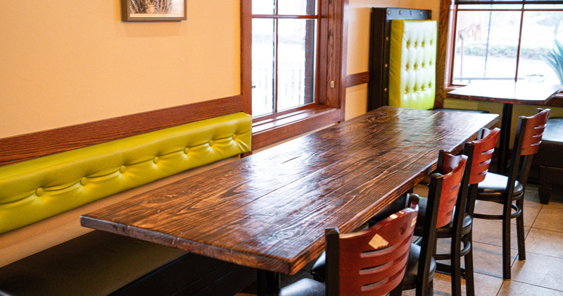 Big tables ready for guests