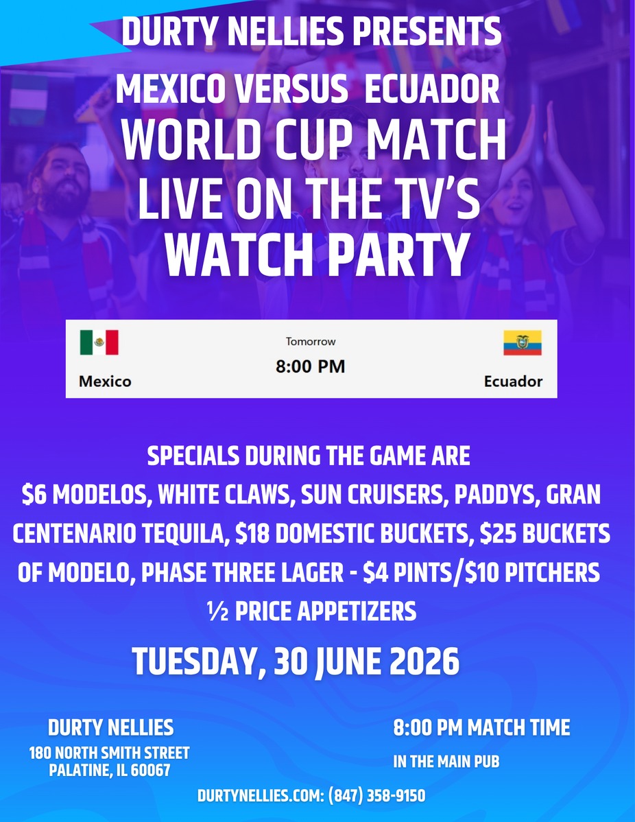 MEXICO VERSUS ECUADOR 8 PM LIVE  ON THE TV'S WATCH PARTY event photo