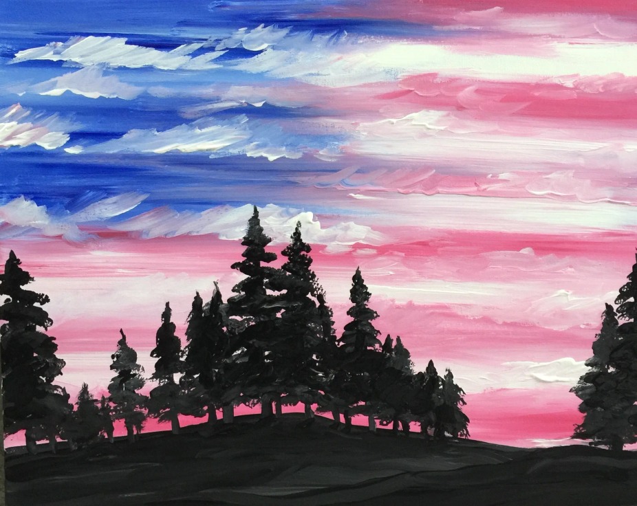 Paint Nite: America the Beautiful event photo