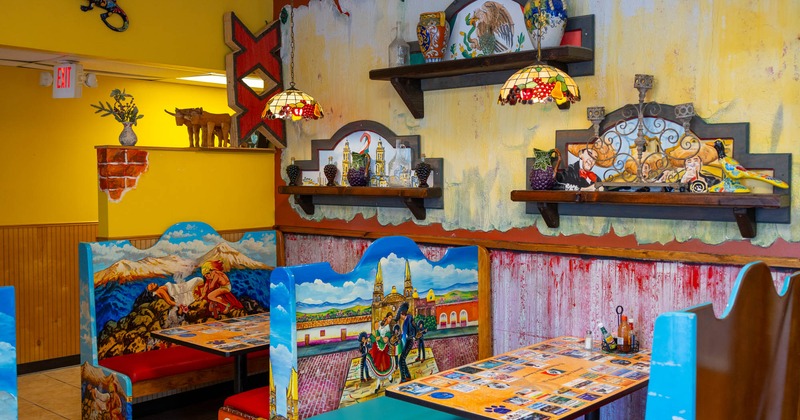 Interior seating area ready for guests