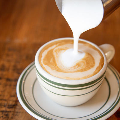 Making coffee in the cup