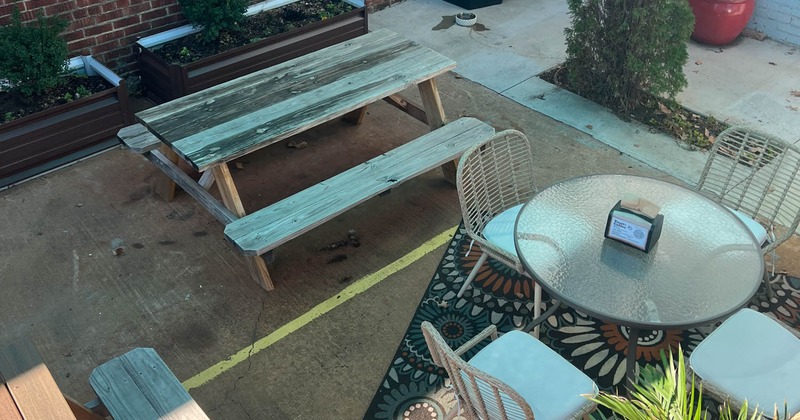 Outdoor seating area