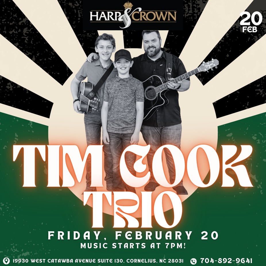 Tim Cook Trio - Live at Harp & Crown! event photo