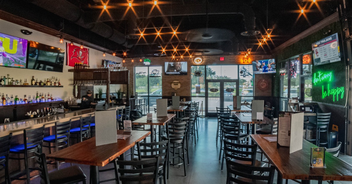 Interior, seating  area and bar