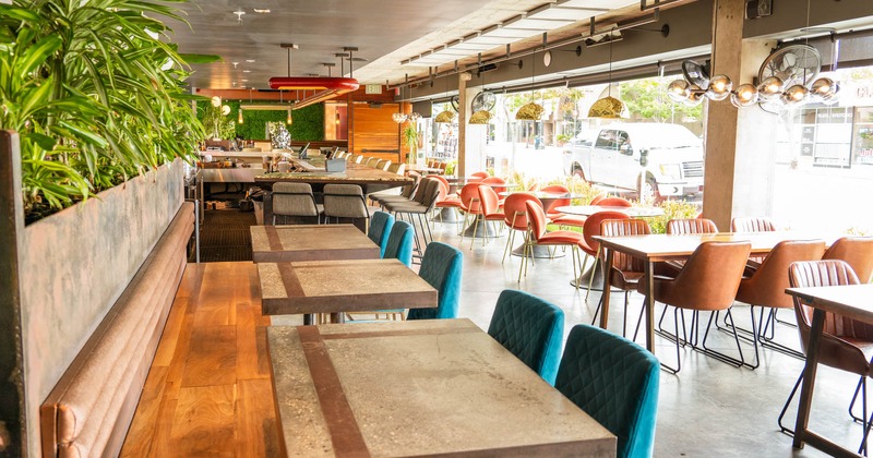 Interior, spacious seating area