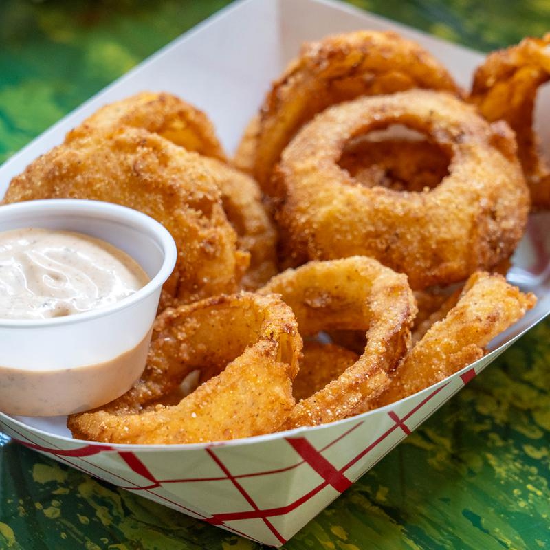 menu item 16 of 19, Fried Vidalia Onion Rings (side)