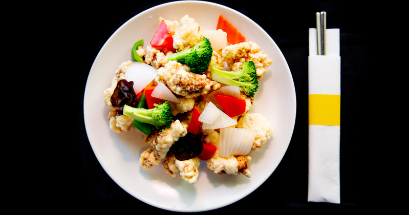 Mixed decorated salad