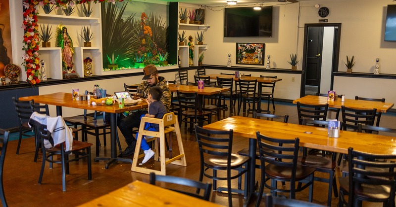 Interior, dining area