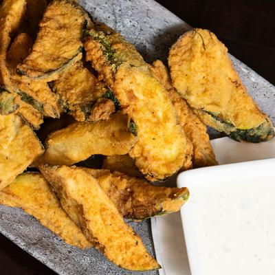 Fried zucchini.