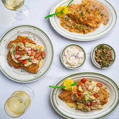 Redfish Atchafalaya, Venice & Chicken Biloxi.