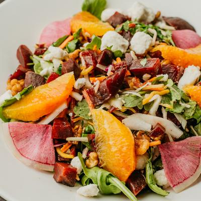 Roasted beat salad.