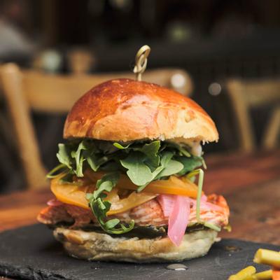 Salmon Fillet Sandwich