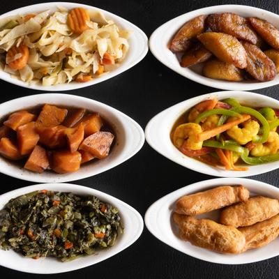 Various side dishes served on the table.