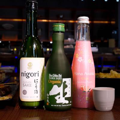 Bottles of Sake.