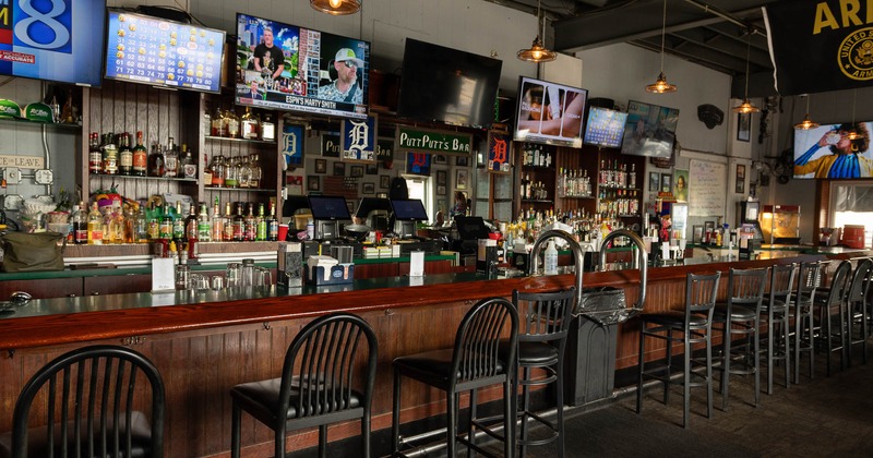 Interior, bar with stools