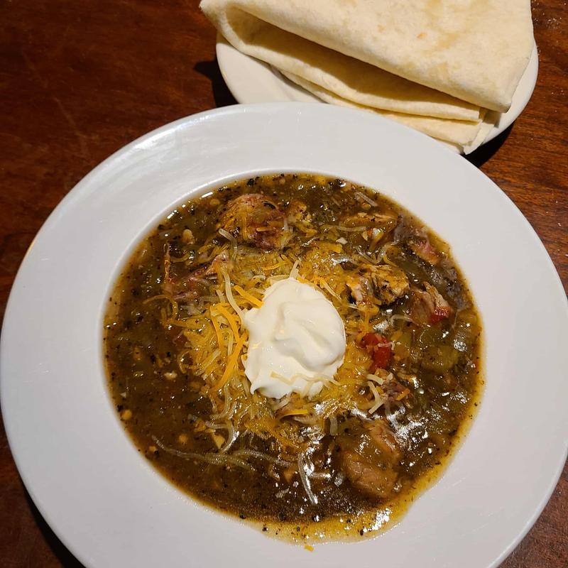 House-smoked green chili photo