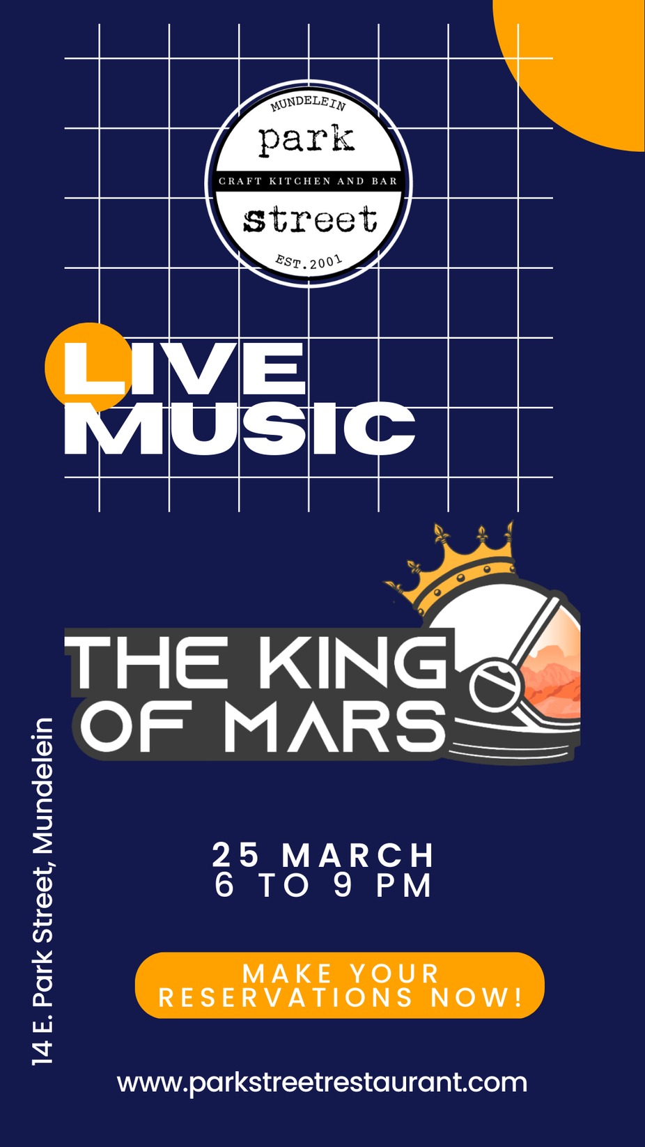 Live Music with The King of Mars event photo