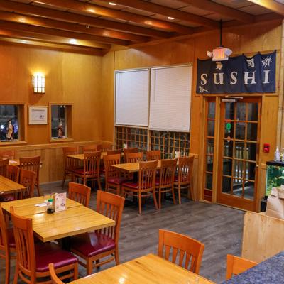 Interior, dining area.