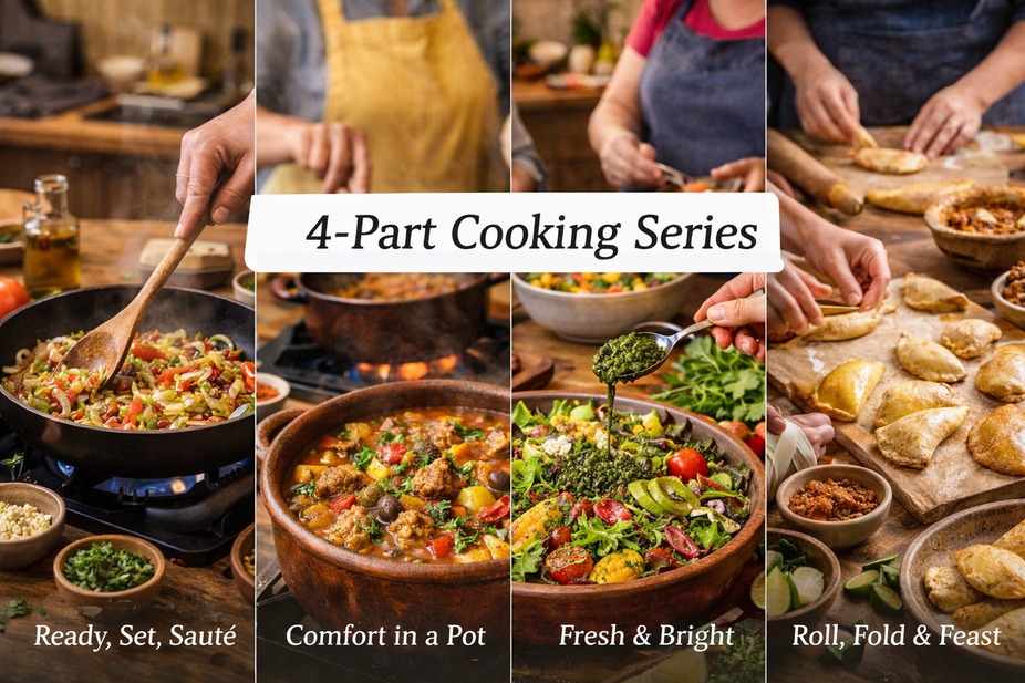 #cooking_series Introducing Our New 4-Part Cooking Series event photo
