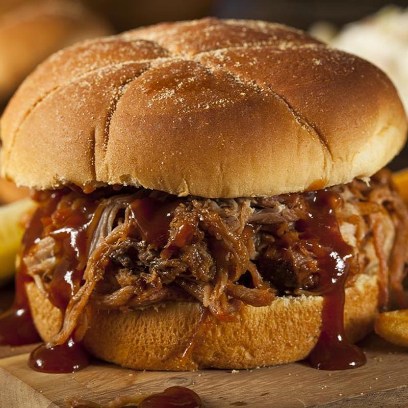 Pulled pork sandwich photo