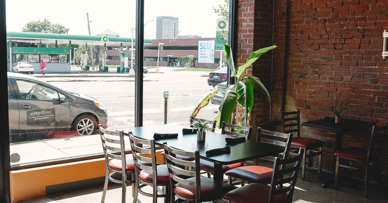 Interior, seating place near window