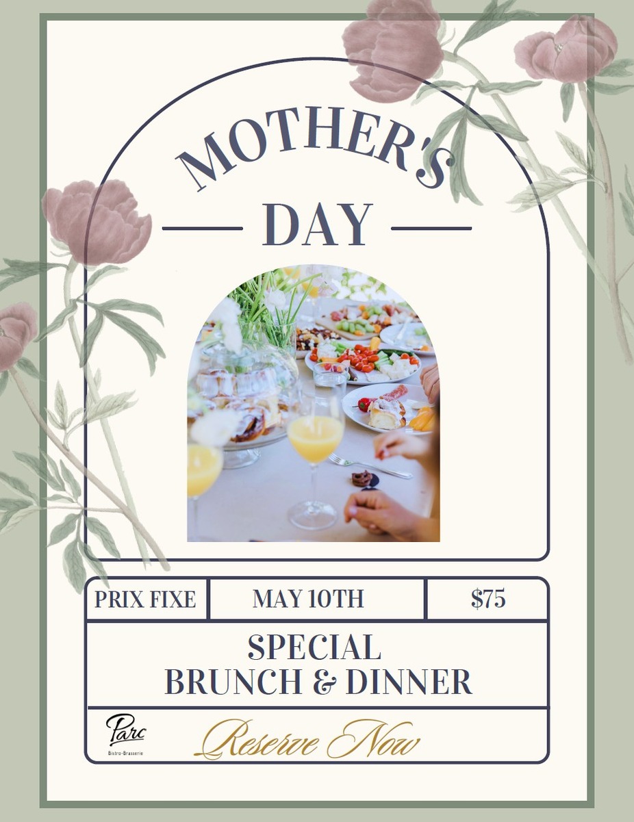 💐 Celebrate Mother’s Day at Parc Bistro-Brasserie 💐 event photo